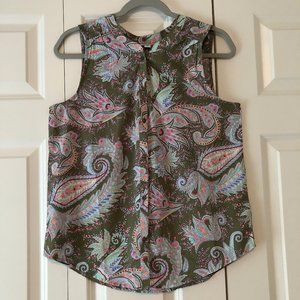 American Eagle Paisley Print Tank Top